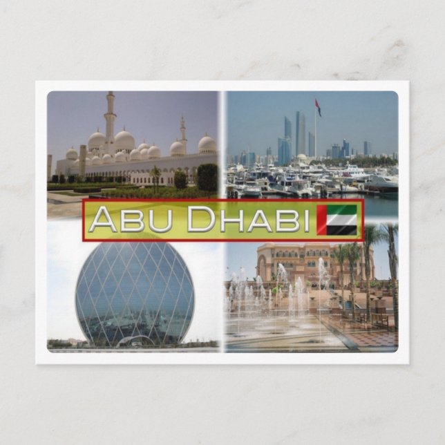 Cartão Postal AE Emirados Árabes Unidos - Abu Dhabi - (Frente)