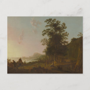 Cartão Postal Aelbert Cuyp - Paisagem com o voo para o Egito