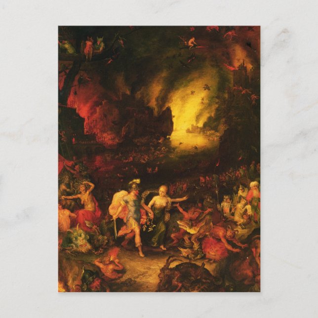 Cartão Postal Aeneas em Hades (Frente)