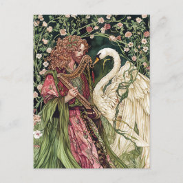 Cartão Postal Aengus celta Deus do Amor e Beleza