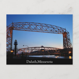 Cartão Postal Aerial Lift Bridge Duluth Minnesota