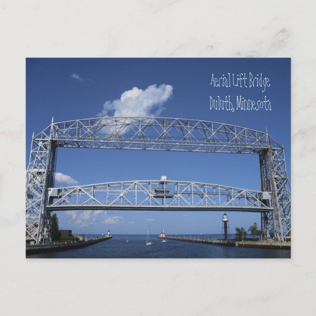 Cartão Postal Aerial Lift Bridge/Duluth, Minnesota (Frente)
