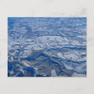Cartão Postal Aerial Snow Vista Europe