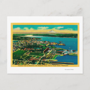 Cartão Postal Aerial view of Bremerton and Bremerton Navy Yard