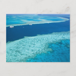 Cartão Postal Aerial view of The Great Barrier Reef by the