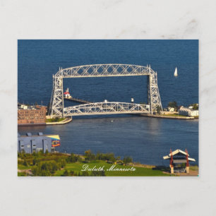Cartão Postal Aeriel Lift Bridge Duluth Minnesota