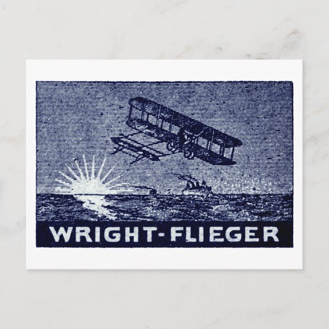 Cartão Postal Aeronave Wright Brothers 1909 (Frente)