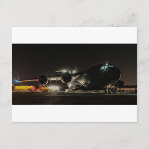 Cartão Postal Aeronaves à noite