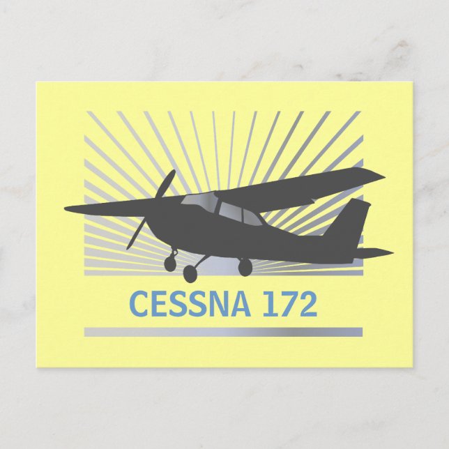 Cartão Postal Aeronaves de alta-asa (Frente)