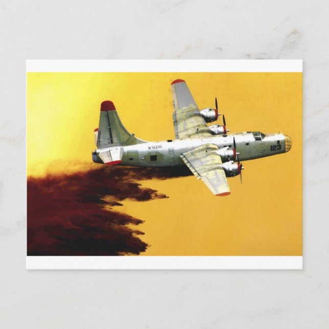 Cartão Postal Aeronaves de combate a incêndios PBY (Frente)