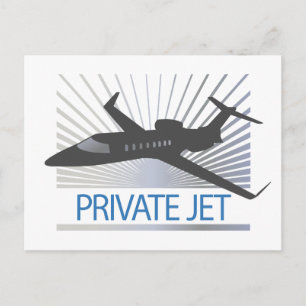 Cartão Postal Aeronaves Jet Privadas