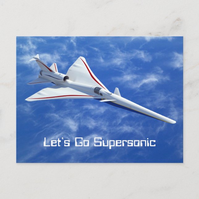 Cartão Postal Aeronaves Supersônicas de Baixo Boom X-59 (Frente)