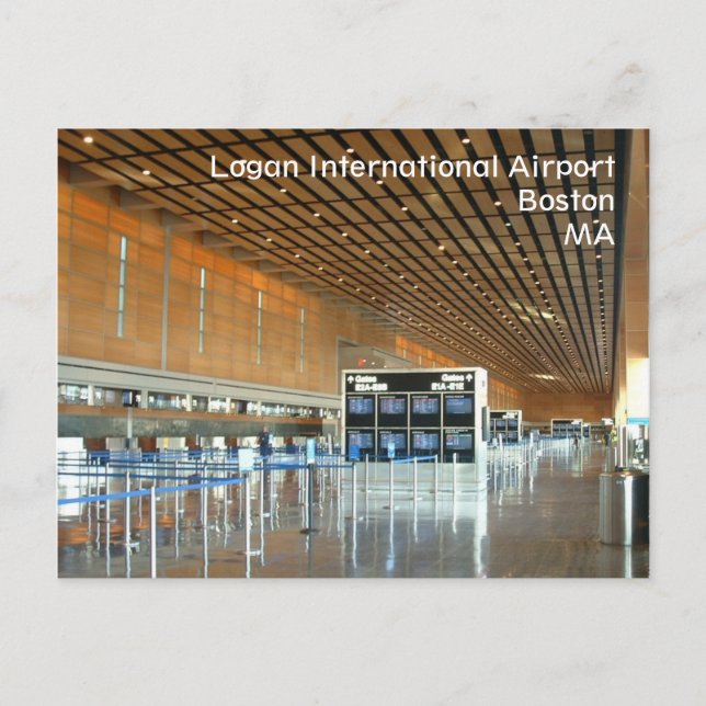 Cartão Postal Aeroporto Internacional de Logan (Frente)