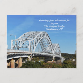 Cartão Postal AFA Arrigoni Bridge Middletown, cartão-postal CT