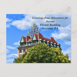 Cartão postal AFA; Edifício Elétrico, Scranton, PA