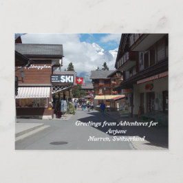 Cartão Postal AFA Saudações de Murren, Cartão-postal Suiça
