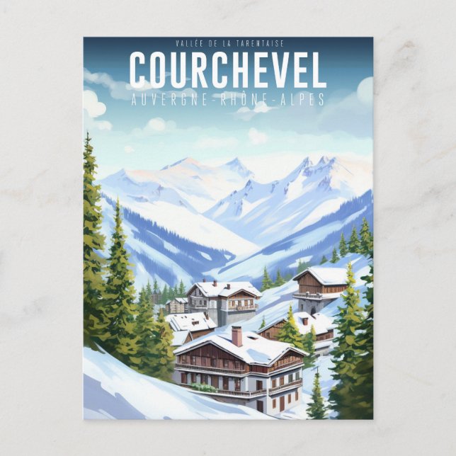 Cartão Postal Affiche Courchevel - France - Auvergne-Rhône-Alpes (Frente)