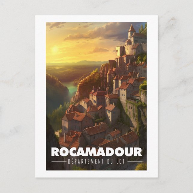 Cartão Postal Affiche Rocamadour - France - Département du Lot - (Frente)