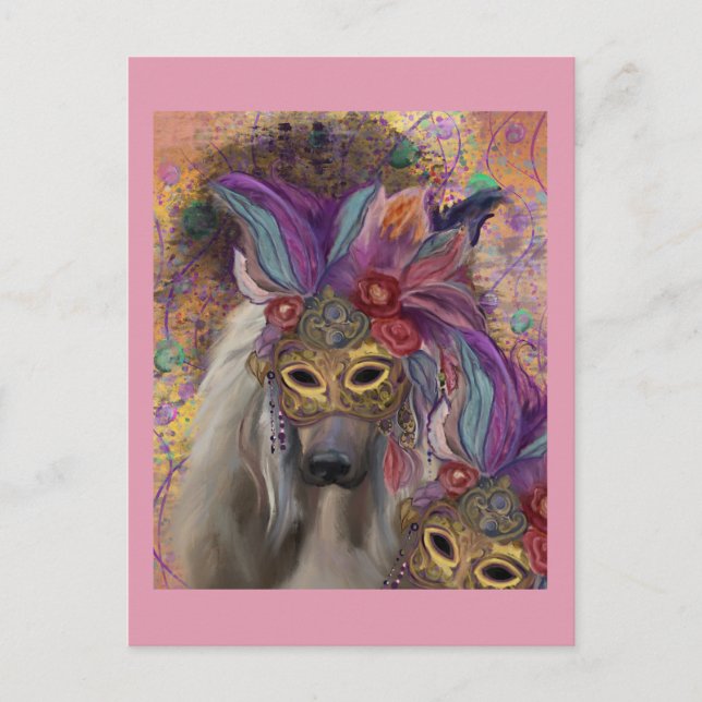 CARTÃO POSTAL AFGHAN HOUND (Frente)