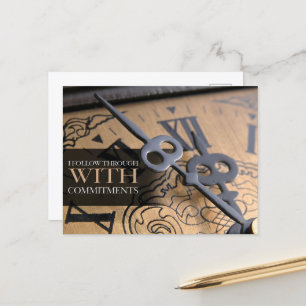 Cartão Postal Afirmação de Motivação "Eu sigo"