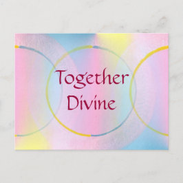 Cartão Postal Afirmação Divina Positiva Juntos