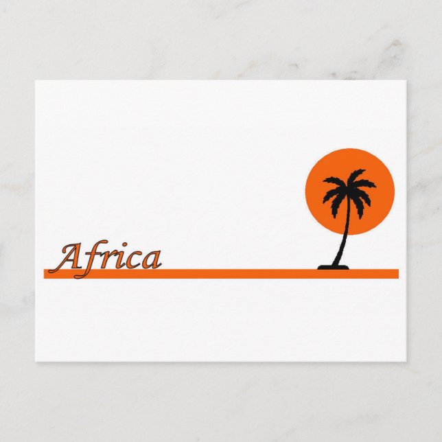 CARTÃO POSTAL ÁFRICA (Frente)