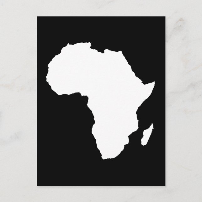 Cartão Postal África autóctone negra (Frente)
