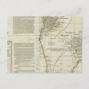Cartão Postal África, com todos os seus estados, reinos