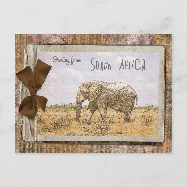 Cartão Postal África do Sul (Frente)