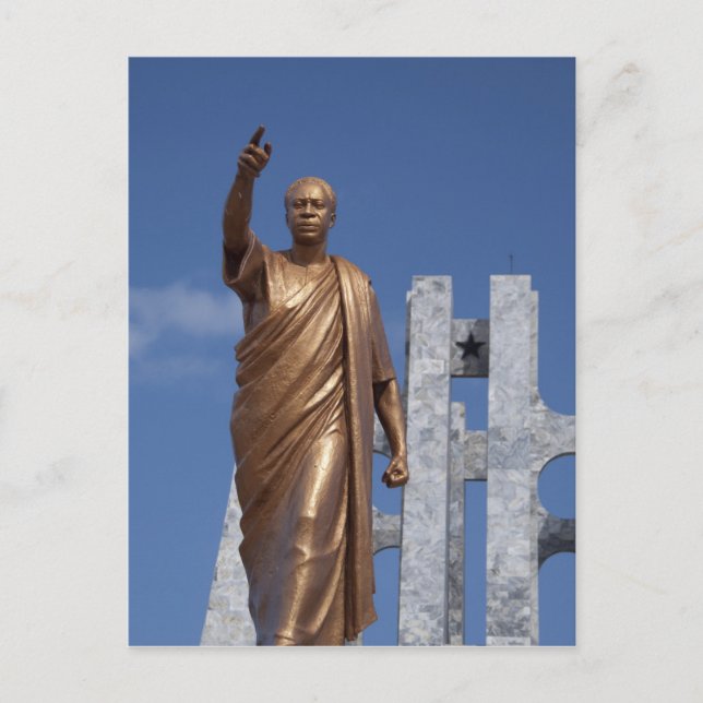 Cartão Postal África, Gana, Acra. Nkrumah Mausoleum, final (Frente)