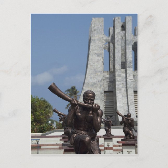 Cartão Postal África, Gana, Acra. Nkrumah Mausoleum, final 2 (Frente)