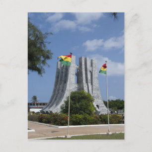 Cartão Postal África, Gana, Acra. Nkrumah Mausoleum, final 3