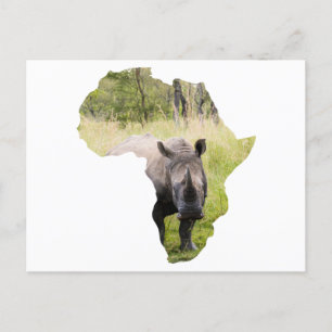 Cartão Postal África Mapa Sunset