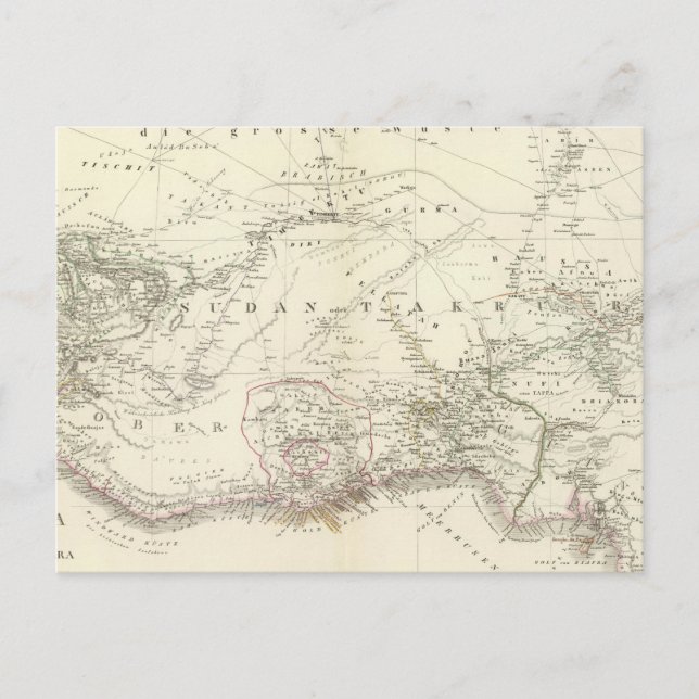 Cartão Postal África Ocidental - África Central Ocidental (Frente)