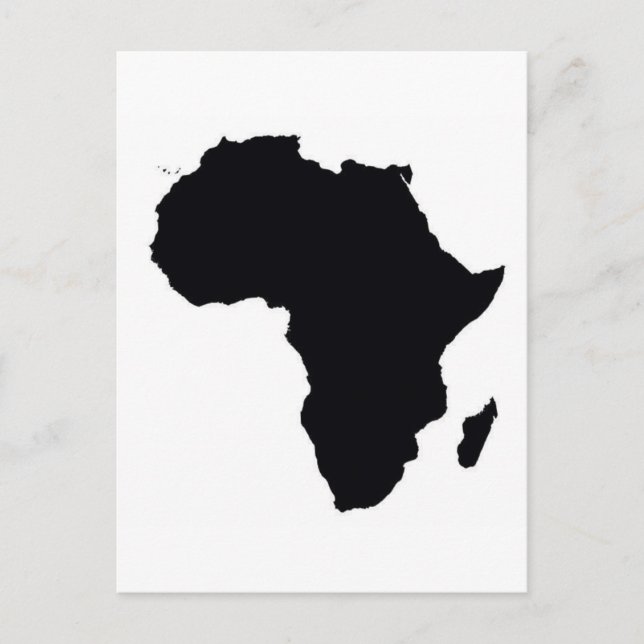 Cartão Postal África orgulhosa (Frente)
