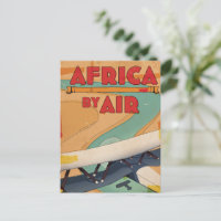 África por poster de viagens Aéreo