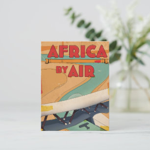 Cartão Postal África por poster de viagens Aéreo