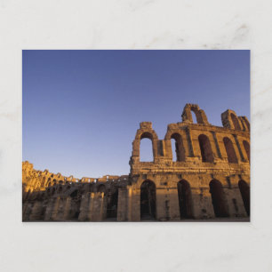 Cartão Postal África, Tunísia, El Jem. Ruínas de um romano 2
