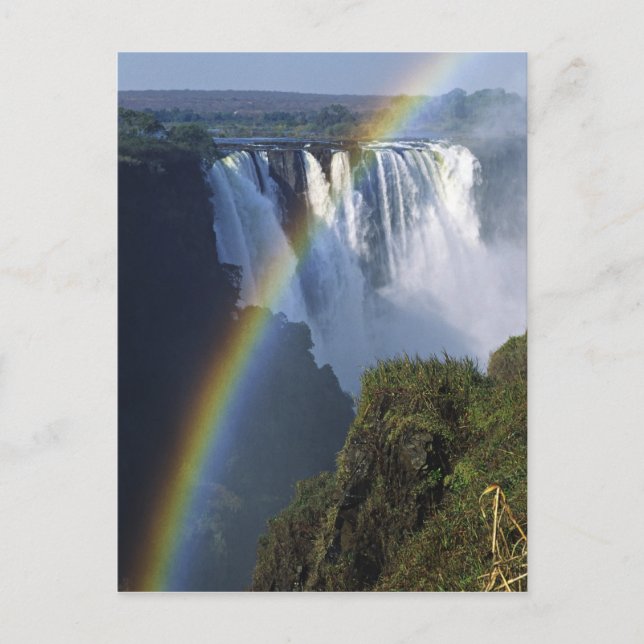 Cartão Postal África, Zimbábue, Cataratas Vitórias (Frente)