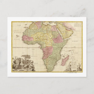 Cartão Postal ÁfricaMapa PanorâmicoÁfrica 3