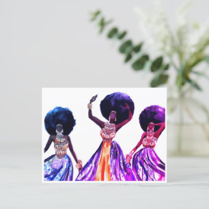 CARTÃO POSTAL AFRICAN DANCERS