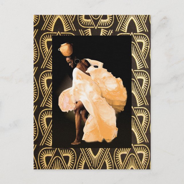 Cartão Postal African Folk Dance (Frente)