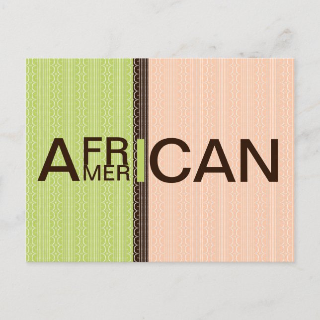 Cartão Postal Afro-americano (Frente)