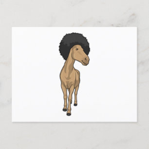 Cartão Postal Afro de Cavalo