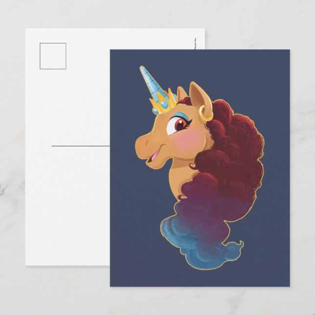 Cartão Postal Afro Unicorn | Divine o Unicórnio (Frente/Verso)