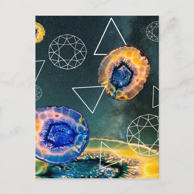 Cartão Postal Agate de espaço (Frente)