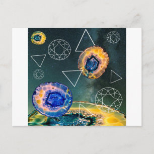 Cartão Postal Agate de espaço