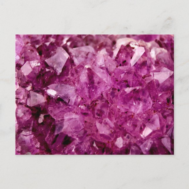 Cartão Postal Agate Purple Crystal (Frente)