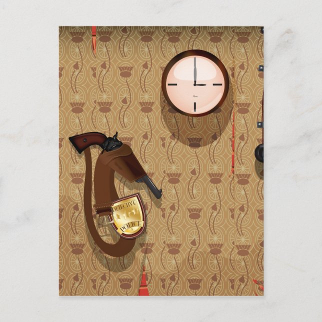 Cartão Postal Agência de detetive (Frente)