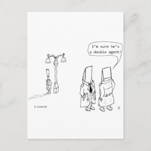 Cartão Postal Agente Duplo